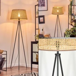 Luminaires Scandinaves-hofstein Barcos Lampadaire beige, Écru, 1 lumière