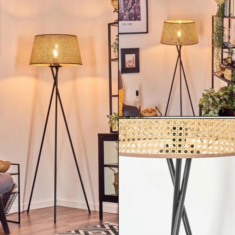 Luminaires Scandinaves-hofstein Barcos Lampadaire beige, Écru, 1 lumière