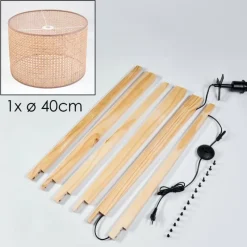 Luminaires Scandinaves-hofstein Barcos Lampadaire Écru, 1 lumière