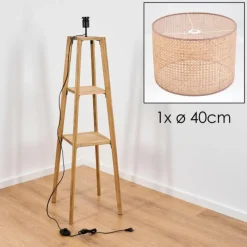 Luminaires Scandinaves-hofstein Barcos Lampadaire Écru, 1 lumière