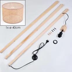 Luminaires Scandinaves-hofstein Barcos Lampadaire Écru, 1 lumière