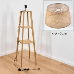 Luminaires Scandinaves-hofstein Barcos Lampadaire Écru, 1 lumière