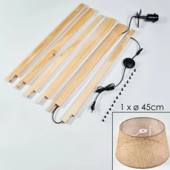 Luminaires Scandinaves-hofstein Barcos Lampadaire Écru, 1 lumière