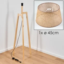 Luminaires Scandinaves-hofstein Barcos Lampadaire Écru, 1 lumière