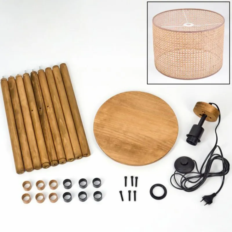 Luminaires Scandinaves-hofstein Barcos Lampadaire Écru, 1 lumière