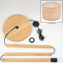 Luminaires Scandinaves-hofstein Barcos Lampadaire Écru, 1 lumière