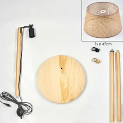 Luminaires Scandinaves-hofstein Barcos Lampadaire Écru, 1 lumière