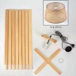 Luminaires Scandinaves-hofstein Barcos Lampadaire Écru, 1 lumière