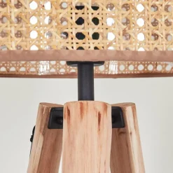 Luminaires Scandinaves-hofstein Barcos Lampadaire Écru, Noir, 1 lumière