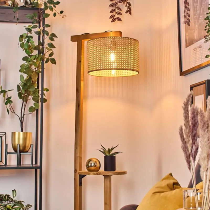 Luminaires Scandinaves-hofstein Barcos Lampadaire Écru, Noir, 1 lumière