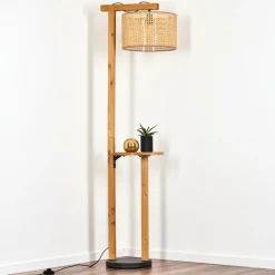 Luminaires Scandinaves-hofstein Barcos Lampadaire Écru, Noir, 1 lumière