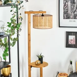 Luminaires Scandinaves-hofstein Barcos Lampadaire Écru, Noir, 1 lumière