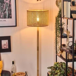 Luminaires Scandinaves-hofstein Barcos Lampadaire Écru, Noir, 1 lumière