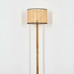 Luminaires Scandinaves-hofstein Barcos Lampadaire Écru, Noir, 1 lumière