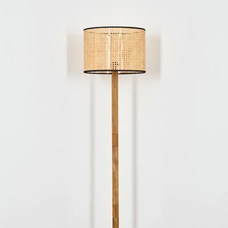 Luminaires Scandinaves-hofstein Barcos Lampadaire Écru, Noir, 1 lumière