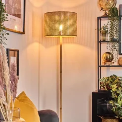 hofstein Barcos Lampadaire Écru, Noir, 1 lumière