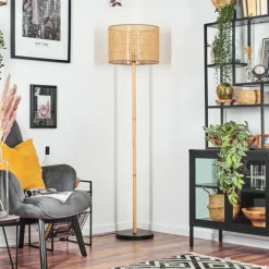 hofstein Barcos Lampadaire Écru, Noir, 1 lumière