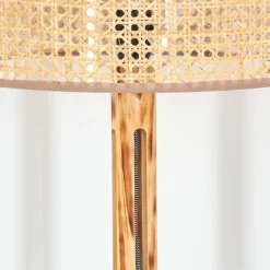 Luminaires Scandinaves-hofstein Barcos Lampadaire Écru, Noir, 1 lumière