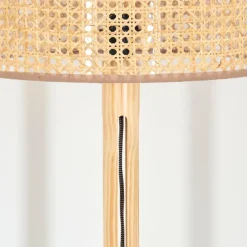 Luminaires Scandinaves-hofstein Barcos Lampadaire Écru, Noir, 1 lumière