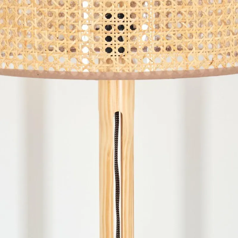 Luminaires Scandinaves-hofstein Barcos Lampadaire Écru, Noir, 1 lumière