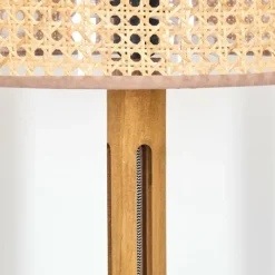 Luminaires Scandinaves-hofstein Barcos Lampadaire Écru, Noir, 1 lumière