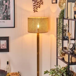 Luminaires Scandinaves-hofstein Barcos Lampadaire Écru, Noir, 1 lumière