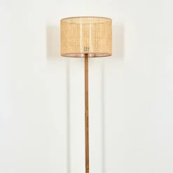 Luminaires Scandinaves-hofstein Barcos Lampadaire Écru, Noir, 1 lumière