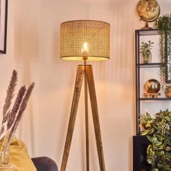 Luminaires Scandinaves-hofstein Barcos Lampadaire, Liseuse Écru, Noir, 1 lumière