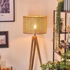 hofstein Barcos Lampadaire, Liseuse Écru, Noir, 1 lumière