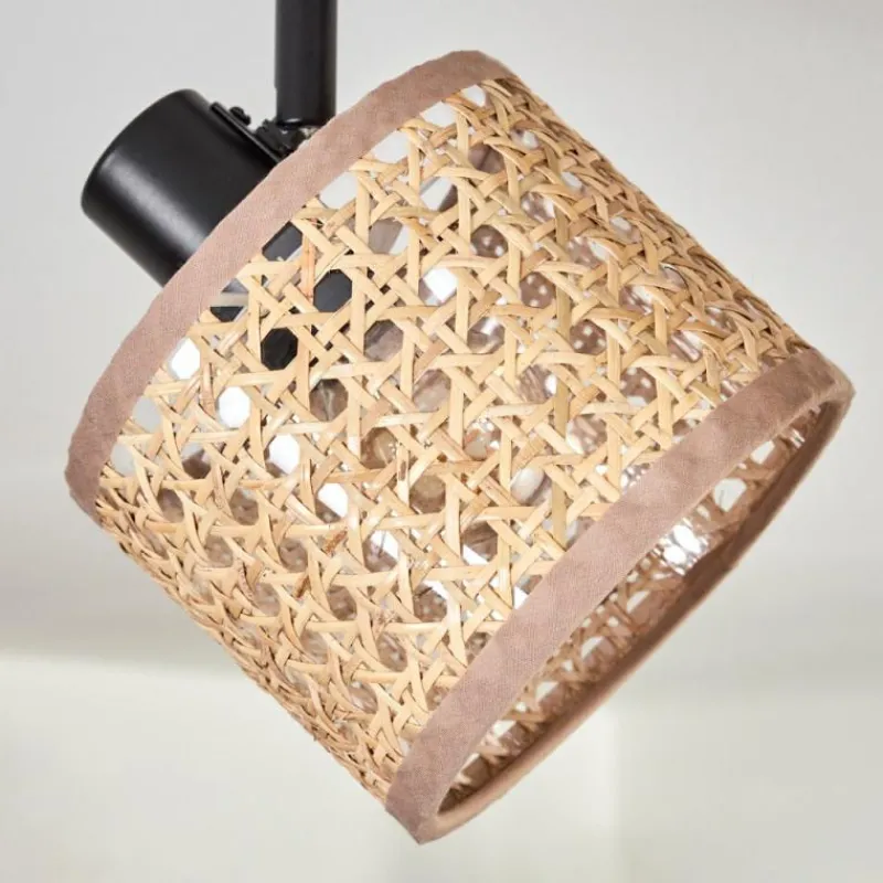 Lampes En Tissu-hofstein Barcos Plafonnier Noir, 4 lumières