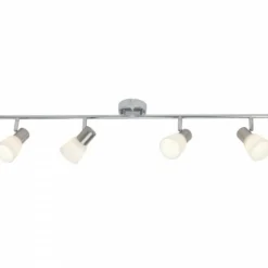 Luminaires Brilliant Barre de spots Brilliant Leuchten Janna Chrome, Blanc, 4 lumières