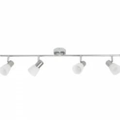 Luminaires Brilliant Barre de spots Brilliant Leuchten Janna Chrome, Blanc, 4 lumières