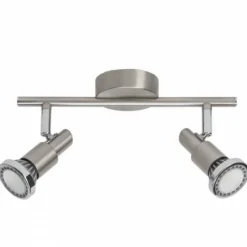 Luminaires Brilliant Barre de spots Brilliant Leuchten Ryan Chrome, Blanc, 2 lumières* Spots Et Projecteurs