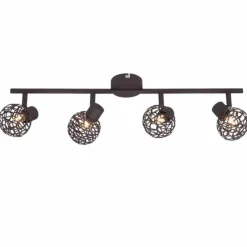 Luminaires Brilliant Barre de spots Brilliant Virgo Brun, 4 lumières* Spots Et Projecteurs