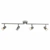 Luminaires Brilliant Barre de spots Brilliant Wesley LED Chrome, 4 lumières* Éclairage Led