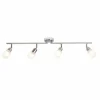 Luminaires Brilliant Barre de spots Brilliant Bethany LED Chrome, 4 lumières