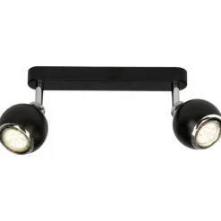 Luminaires Brilliant Barre de spots Brilliant Ina LED Chrome, Noir, 2 lumières* Éclairage Led
