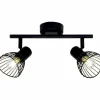 Luminaires Brilliant Barre de spots Brilliant Elhi Noir, 2 lumières* Spots Et Projecteurs
