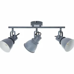 Luminaires Brilliant Barre de spots Brilliant Bogart Gris, 3 lumières* Spots Et Projecteurs