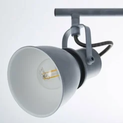 Luminaires Brilliant Barre de spots Brilliant Bogart Gris, 3 lumières* Spots Et Projecteurs