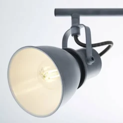 Luminaires Brilliant Barre de spots Brilliant Bogart Gris, 3 lumières* Spots Et Projecteurs