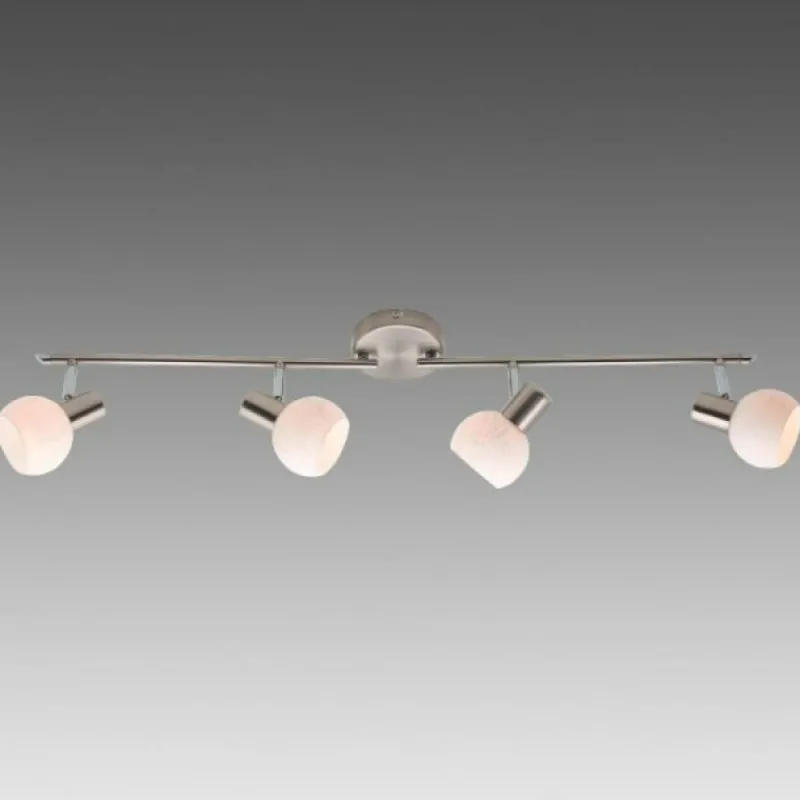 Luminaires Brilliant Barre de spots Brilliant Bona Blanc, 4 lumières