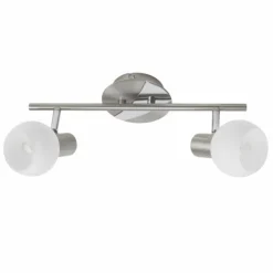 Luminaires Brilliant Barre de spots Brilliant Tiara Blanc, 2 lumières