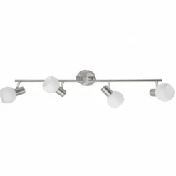 Luminaires Brilliant Barre de spots Brilliant Tiara Blanc, 4 lumières
