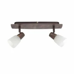 Luminaires Brilliant Barre de spots Brilliant Milos Cuivre, 2 lumières