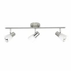 Luminaires Brilliant Barre de spots Brilliant Luca Blanc, 3 lumières