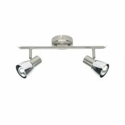 Luminaires Brilliant Barre de spots Brilliant Lava Fer, 2 lumières* Spots Et Projecteurs