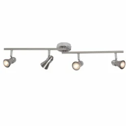 Luminaires Brilliant Barre de spots Brilliant Sanny Fer, 4 lumières* Spots Et Projecteurs
