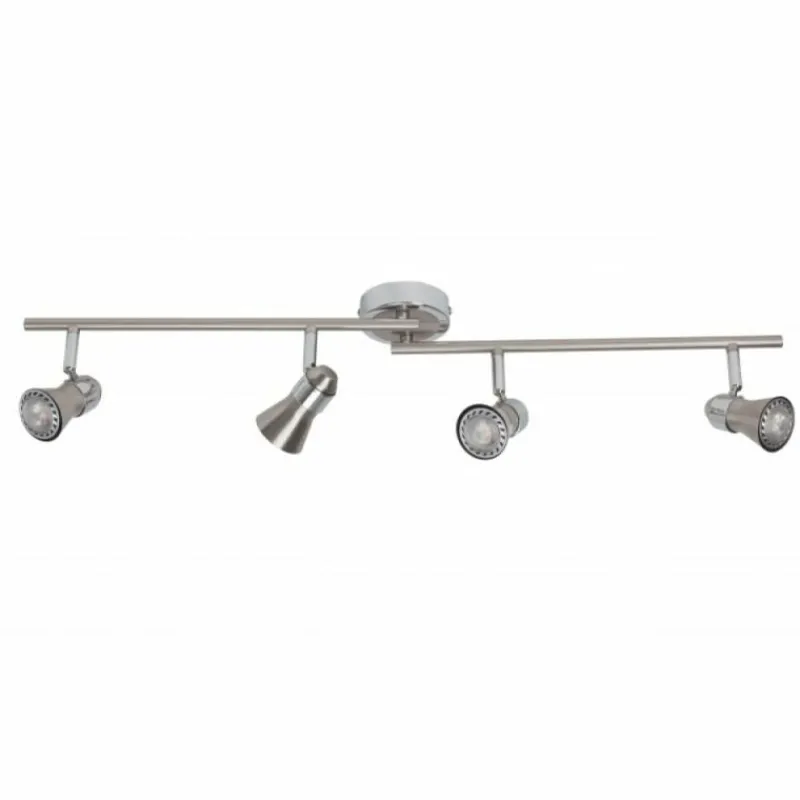 Luminaires Brilliant Barre de spots Brilliant Sanny Fer, 4 lumières* Spots Et Projecteurs