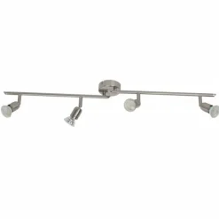 Luminaires Brilliant Barre de spots Brilliant Loona, 4 lumières* Spots Et Projecteurs